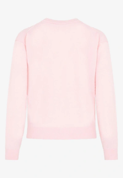 Shop Kenzo Boke Flower Wool Sweater In Pink