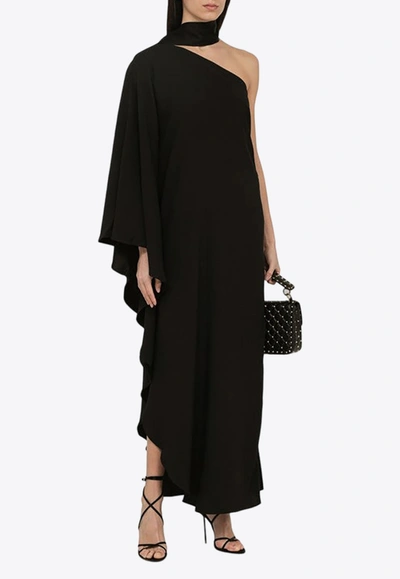 Shop Taller Marmo Bolkan One-shoulder Asymmetrical Dress In Black