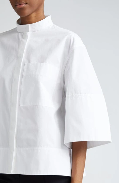 Shop Jil Sander Boxy Fit Button-up Shirt In 100 Optic White