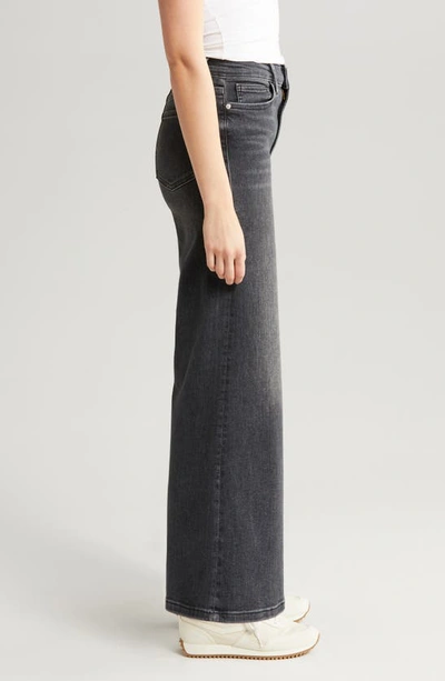 Shop Frame Le Palazzo High Waist Crop Wide Leg Jeans In Atmosphere