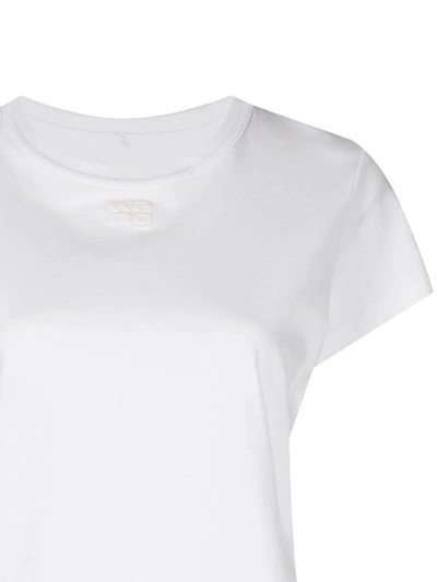 Shop Alexander Wang T T By Alexander Wang 'essential Jsy Shrunk' T-shirt In White