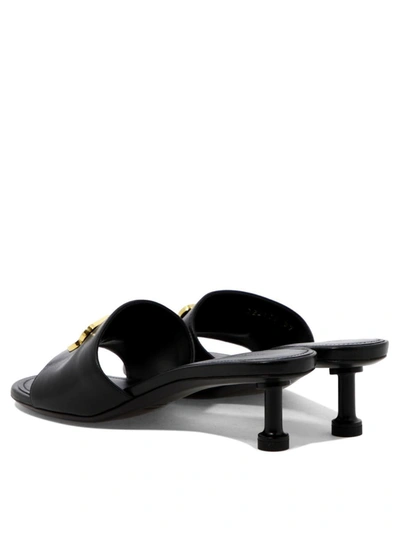 Shop Balenciaga "groupie" Sandals In Black