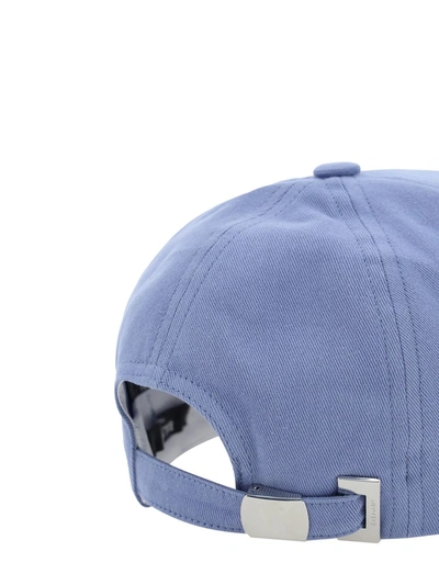 Shop Balmain Hats In Slm Bleu Pâle/bleu Pâle