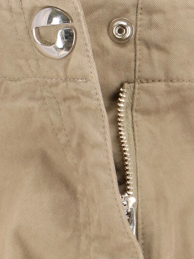 Coperni Cotton Wide-leg Cargo Pants In Beige