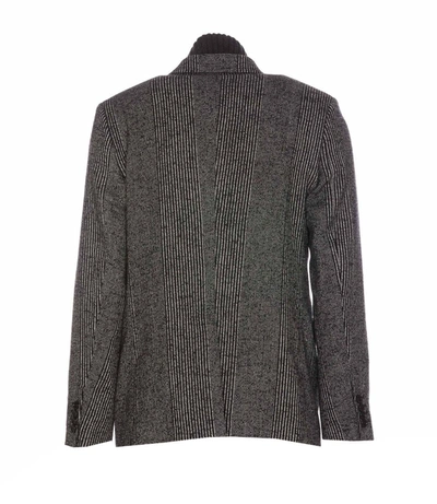 Shop Dolce & Gabbana Black Alpaca Coat In Grey