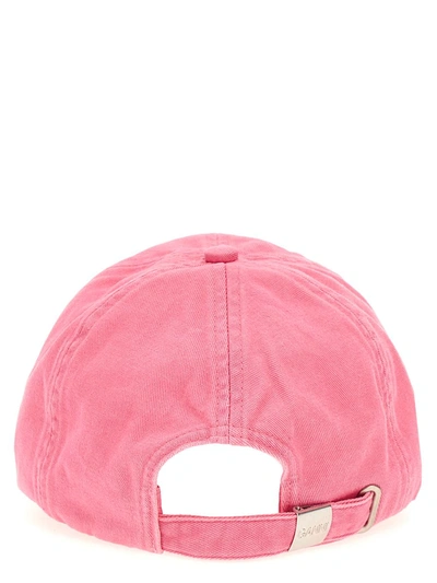 Shop Ganni Caps In Shoking Pink