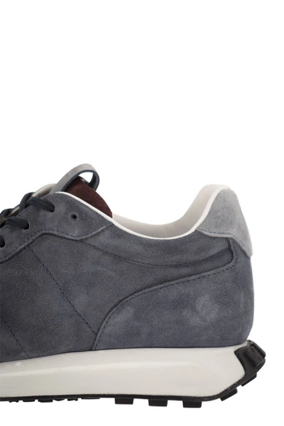 Shop Hogan H601- Sneakers In Blu/bordeaux