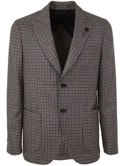 Shop Lardini Man Jacket Special Line Drop 7 Reg Clothing In Brown