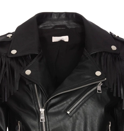 Shop Liu •jo Liu Jo Jacket With Fringe Detail In Black