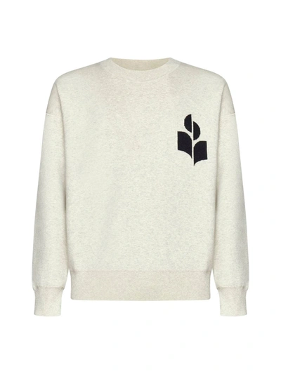 Shop Isabel Marant Marant Wool Cotton Atley Sweater In Neutro