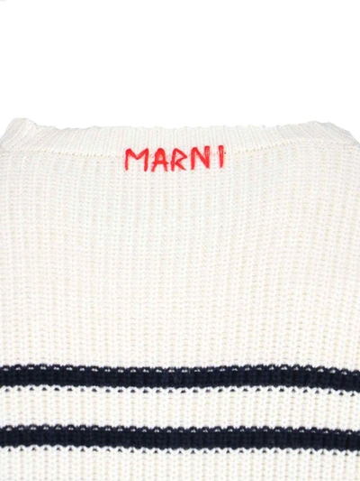 Shop Marni Sweaters In Stone White