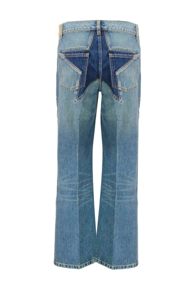 Shop Palm Angels Straight-leg Denim Jeans