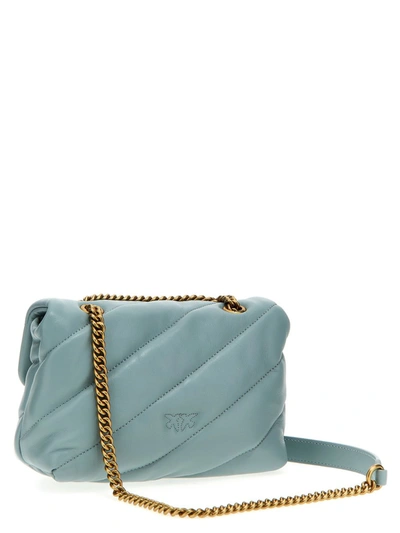 Shop Pinko 'love Mini Puff' Crossbody Bag In Blue