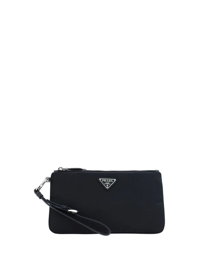 Shop Prada Clutch In Black