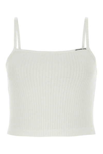 Shop Alexander Wang T T By Alexander Wang Canvas "cami" In White
