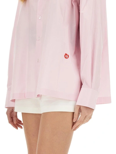 Shop Alexander Wang T T By Alexander Wang Cotton Shirt In Pink