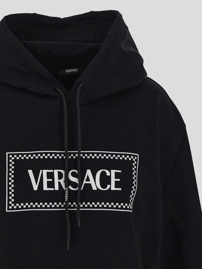 Shop Versace Sweaters In Black+white