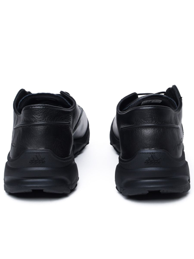 Shop Y-3 Adidas Black Leather Sneakers