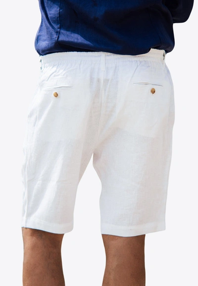 Les Canebiers Cimes Bermuda Shorts In White