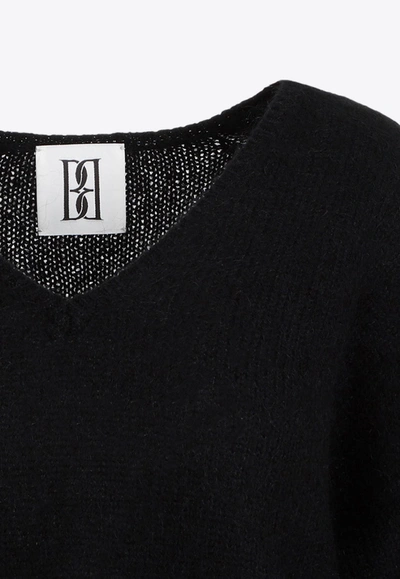 Shop By Malene Birger Cimone V-neck Sweater In Black