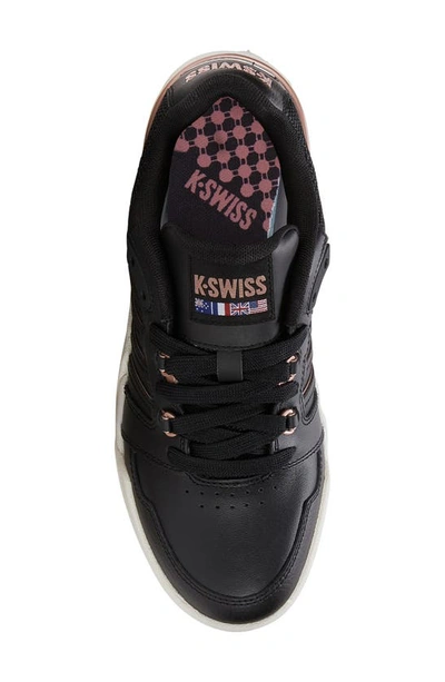 Shop K-swiss Si-18 Rival Sneaker In Black/ Rose Gold