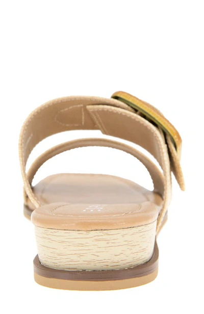 Shop Esprit Willette Wedge Slide Sandal In Natural