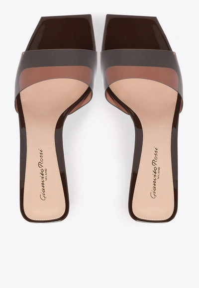 Shop Gianvito Rossi Cosmic 55 Mule Sandals In Brown