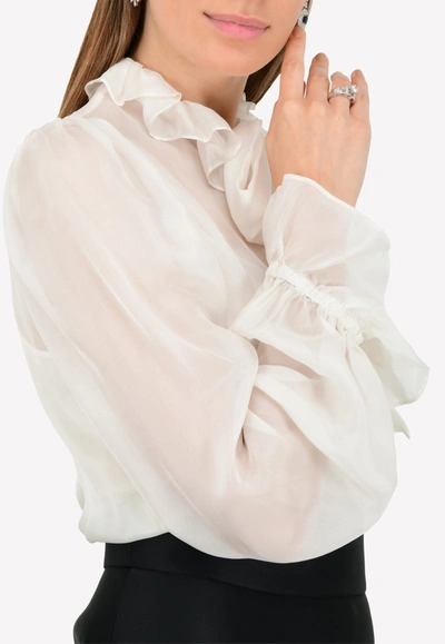 Temperley London Costume Silk Shirt In White
