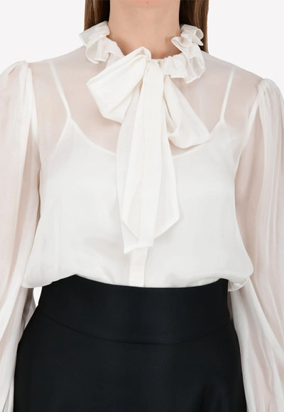 Temperley London Costume Silk Shirt In White
