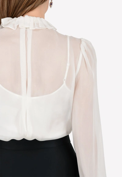 Temperley London Costume Silk Shirt In White