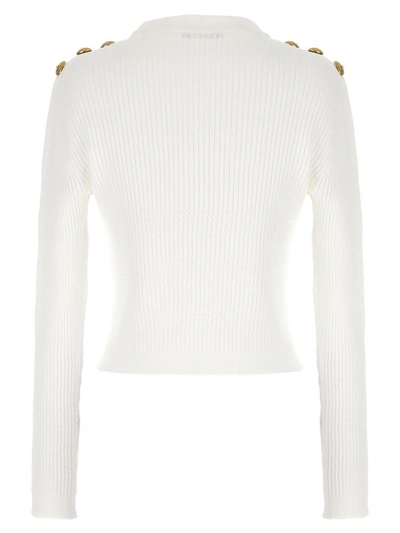 Shop Balmain '' Sweater In White