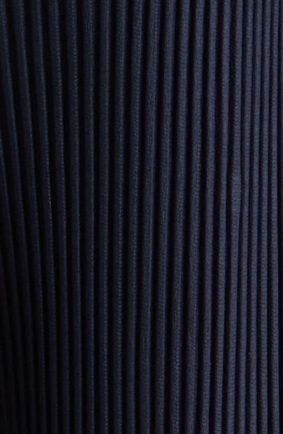 Issey Miyake Pinstripe Pattern Straight Trousers In Navy
