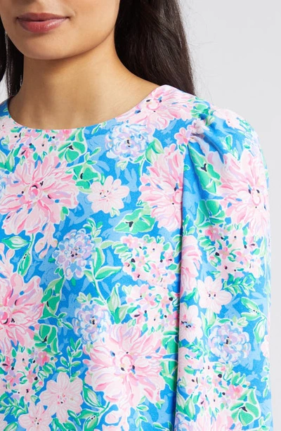 Shop Lilly Pulitzer Alyna Long Sleeve Shift Dress In Multi Spring In Your Step