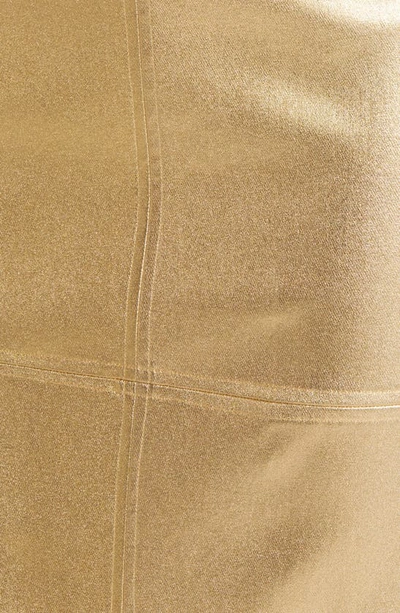 Nikki Lund Iggy Metallic Maxi Skirt In Gold
