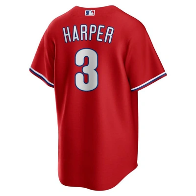 Shop Nike Bryce Harper Red Philadelphia Phillies Alternate Replica Player Name Jersey