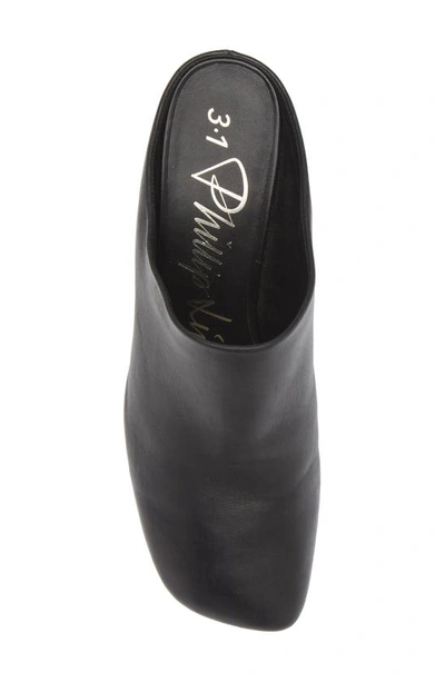 3.1 Phillip Lim Black Id Mules In Black