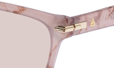 Shop Aire Galileo 56mm Square Sunglasses In Misty Marble