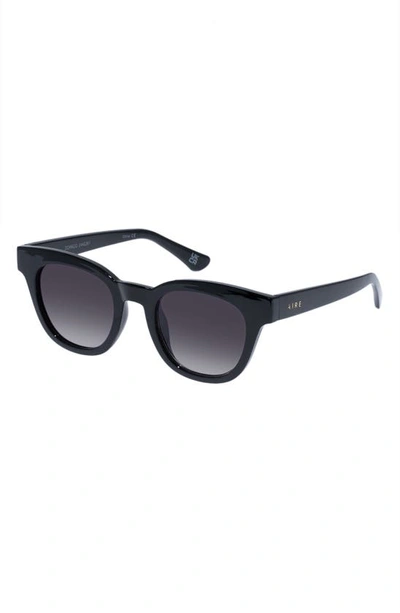 Shop Aire 50mm Dorado D-frame Sunglasses In Black