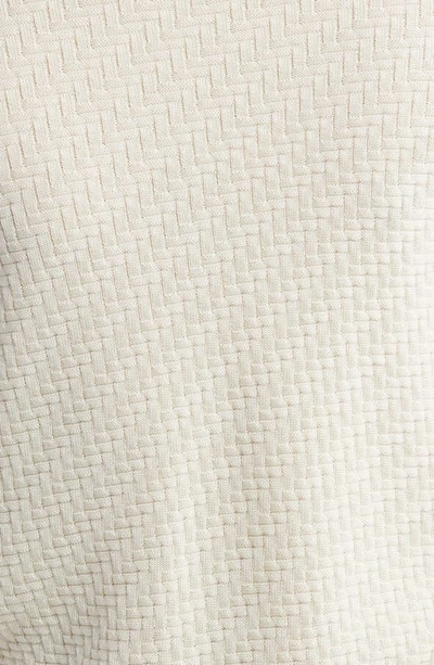 Shop Emporio Armani Textured Crewneck Sweater In White