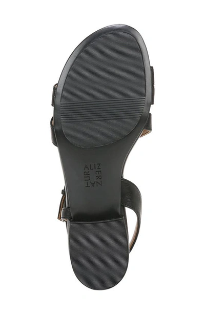 Shop Naturalizer Hilma Slingback Sandal In Black Faux Leather