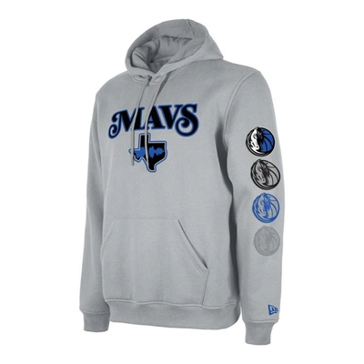 Shop New Era Gray Dallas Mavericks 2023/24 City Edition Pullover Hoodie
