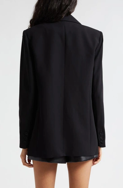 Alice And Olivia Denny Notched Collar Blazer In Black