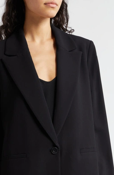 Shop Alice And Olivia Denny Notched Collar Blazer In Black