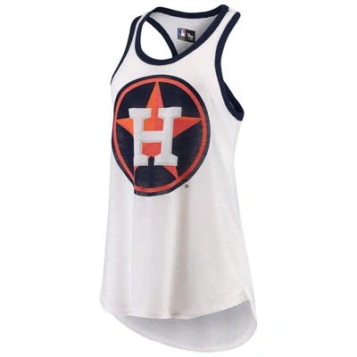 Shop G-iii 4her By Carl Banks White Houston Astros Tater Racerback Tank Top