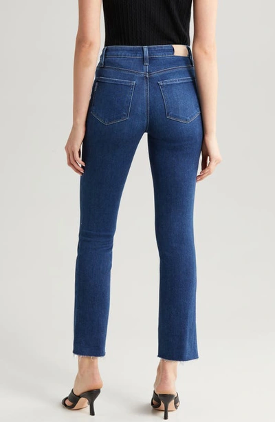 Paige Cindy Raw Edge Straight Leg Jeans In Foreign Film