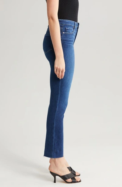 Shop Paige Cindy Raw Edge Straight Leg Jeans In Foreign Film