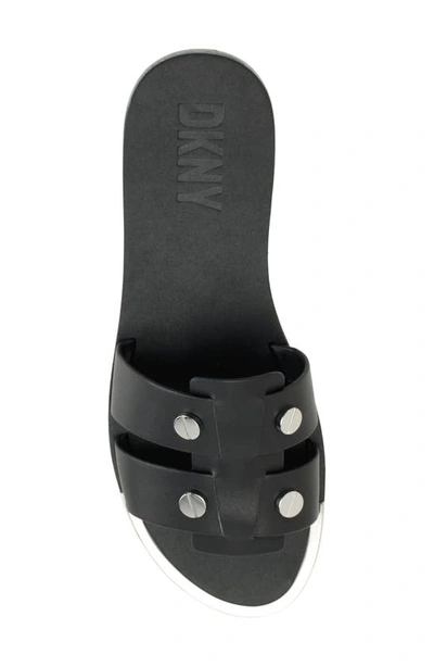 Dkny Glynn Studded Slide Sandal In Black