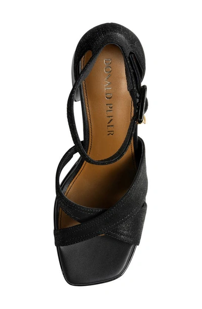 Shop Donald Pliner Trista Ankle Strap Platform Sandal In Black