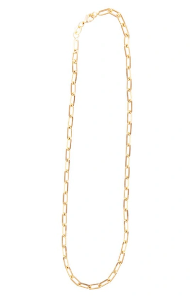 Shymi Maggie Paper Clip Chain Necklace In Gold