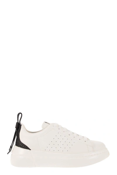 Shop Red Valentino Sneakers With Bow At The Back In White/black